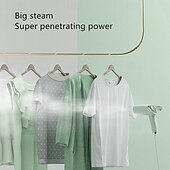 cheap Household Appliances-Handheld Steam Iron 1000W Clothing store Handheld Hanging Iron Machine Portable Folding Mini Travel Household Steam Brush Tool