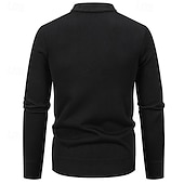 voordelige heren vest trui-Voor heren Vest Trui Vest Bijgesneden vest trui Bijgesneden trui Geribd breien Normale tops Dichtknopen Gebreid Effen / effen kleur V-hals Stijlvol Casual Alledaagse kleding Uitgaan Kleding Herfst