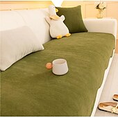 cheap Sofa Cover-Minimalist Herringbone Chenille Non-Slip Wavy Edge Couch Cover