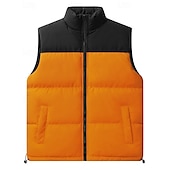 preiswerte Fleece &amp; 3 in 1 Jacken-Herren Fleeceweste Ärmellos Weste Außen Thermowarm Winter Vollreißverschluss Polyester Patchwork Schwarz Weiß Rosa Jagd Angeln Klettern