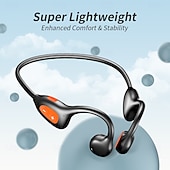 baratos Auscultadores TWS True Wireless-Fones de ouvido de condução óssea com 16 horas de reprodução, fones de ouvido sem fio com faixa de cabeça aberta, fones de ouvido esportivos à prova d&#039;água ipx6 com microfone para corrida e ciclismo
