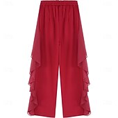 preiswerte Kleidung für lateinamerikanische Tänze-Damen Latein Tanzhose Tango Salsa Samba Tanzhose Rock fließende Hose Bauchtanzhose