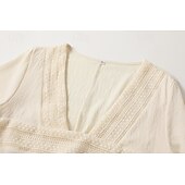 ieftine Rochii Boho-Pentru femei Rochii Midi Rochie Boho Rochie occidentală Modă În aer liber Vacanță Concediu Fit regulat Simplu Manșon Lung În V Caisă Vară