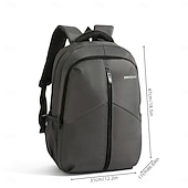 preiswerte College-Rucksäcke-Schwarzer Laptop-Rucksack für Herren für Arbeit und Schule – wasserdichte, leichte Business-Tasche mit Reißverschlusstasche vorne und gepolsterten Riemen