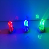 preiswerte LED Doppelsteckerlichter-G4 Bi-Pin-Sockel-LED-Glühbirnen DC 12 V 2 W 24 SMD 3014 LED 10 W Halogenlampe entspricht Silikonlicht weiß/warmweiß/rot/grün/blau 10 Stück