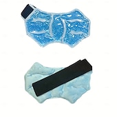 お買い得  キャンプ用品-再利用可能な医療グレードの足首1個&amp;amp;膝圧縮ジェルビーズバッグ - 柔らかくてふかふかの冷温リラックス、調節可能なストラップ付き、痛みを和らげるジェルビーズを広げる脚サポート&amp;amp;筋肉の回復