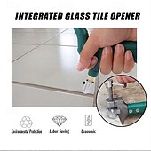 cheap Hand Tools-Glass Tile Cutter Tool Kit Handheld Diamond Glass Cutting Knife for Thick Glass Ceramic Tiles Portable Manual Tile Scorer DIY Craft Cutting Tool