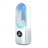 cheap Fans-2025 Bladeless Fan 6 Speed Desktop Fanless Blade Cooler Cooling Fan for Office Portable Silent Fans Humidifier Air Conditioner