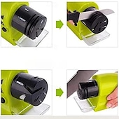 cheap Kitchen Utensils &amp; Gadgets-KNIFE SHARPENER Electric Sharpening Tool for Home Use Multifunctional Automatic Sharpener for Kitchen Knives Fruit Knives Screwdrivers and More with Durable Grinding Wheel