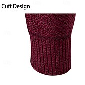 preiswerte Herren Strickjacke-Herren Strickjacke Kurzer Pullover Reißverschluss-Pullover Strickpullover Gerippt Stricken Normale Oberteile Patchwork Fleece Farbblock Stehkragen Mode Klassisch Urlaub Alltagskleidung Bekleidung