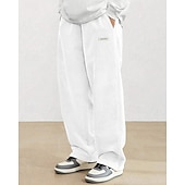 baratos calça casual-Homens Calças de Veludo Calças Calça casual Bolsos Cintura elástica Com Cordão Tecido Conforto Esportes Diário Moda Casual Preto Branco Micro-Elástica