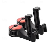 abordables almacenamiento de equipaje y viajes-2 soportes para reposacabezas de coche, gancho multifunción para asiento trasero, organizador con bloqueo para teléfono, soporte para colgar bolsas, comestibles, bolsos, abrigos y accesorios.