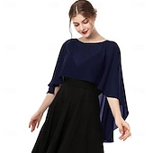 voordelige Cape-capelets voor vrouwen chiffon capes sjaals en omslagdoeken voor avondjurken bruiloft capes cover-up