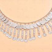 preiswerte Gürtel-Damen Gürtel Metalllegierung Silber Gelb Gold Taillengürtel Maskerade Ferien Einfarbig