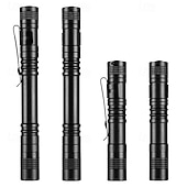 cheap Work Lights-LED Pen Flashlights 1PCS, Lightweight, Mini, Waterproof Pocket Flashlight with Clip, Small Flashlights for Inspection, Work, Emergency