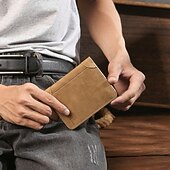 お買い得  男性用-パーソナライズされた写真が刻印された財布、男性への最高の贈り物、ヴィンテージブラウンまたはブルーレザーの二つ折り財布、夫やお父さんへのカスタム写真財布、誕生日、父の日、クリスマス