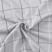 baratos Pijamas-Homens Roupa de Dormir Conjunto de Pijama Top e calça de pijama 1conjunto Xadrez Moda à moda Clássico Casa Diário De Cama Poliéster Conforto Macio Respirável Lapela Manga Longa Camisa Social Calça