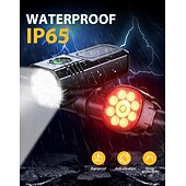 halpa Työvalot-alumiiniset pyöränvalot erittäin kirkkaat, 1000 lumenin pyöränvalot, useita tiloja &amp;kestävä alumiiniseoksesta valmistettu polkupyörän valo, IP65-vedenpitävä &amp;USB-ladattava polkupyörän ajovalo ja