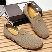 preiswerte Slipper Schuhe-Atmungsaktive Herren-Slip-On-Wanderschuhe aus Strick – leichte Mesh-Sneaker für Sommerreisen, Outdoor-Aktivitäten und Komfort im Alltag