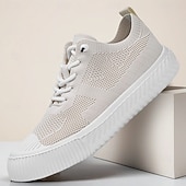 Χαμηλού Κόστους Ανδρικά Sneakers-Ανδρικά ελαφριά παπούτσια τρεξίματος από mesh – αναπνεύσιμα αθλητικά παπούτσια με κορδόνια για περπάτημα, αθλήματα και καλοκαιρινές δραστηριότητες