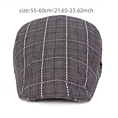 economico Cappelli-berretto a quadri alla moda da uomo e da donna - ripiegabile, lavabile a mano, autunnale &amp;berretto alla moda primaverile, berretto alla moda autunnale con motivo a quadri, berretto ripiegabile