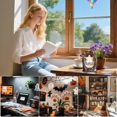 Недорогие Хэллоуинские висячие и настольные украшения-Фигурка-качели на Хэллоуин, качающаяся тень, привидение на качелях из дерева, забавное украшение в виде привидения из смолы для рабочего стола, книжной полки, сада &amp;украшение патио