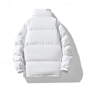billige Fleece og 3 i 1 jakker-Herre Fleece-jakke Pufferjakke Vinterjakke Vinter utendørs Lapper Hold Varm Topper Mørkegrå Svart Hvit kaffe