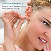 お買い得  パーソナルケアと健康-耳垢クリーナーツールセット ステンレススチール製耳かきキット スパイラルスプリングチップ付き 6個の再利用可能な耳掃除ツールで安全な家庭での耳のケア