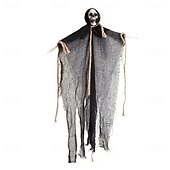 preiswerte Halloween Außen Dekor-2er-Pack hängende Halloween-Dekorationen mit Skelettgeistern, Sensenmänner für Halloween-Außendekorationen, fliegendes Halloween-Skelett-Geist, Spukhaus-Requisite, Party-Dekor