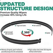 お買い得  車両サービス-テスラ モデルY 2021-2024用交換用フロントガラスワイパーブレード プレミアム全天候型ワイパーブレード - OEM品質(1ペア)