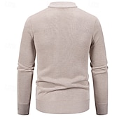 voordelige heren vest trui-Voor heren Vest Trui Vest Bijgesneden vest trui Bijgesneden trui Geribd breien Normale tops Dichtknopen Gebreid Effen / effen kleur V-hals Stijlvol Casual Alledaagse kleding Uitgaan Kleding Herfst