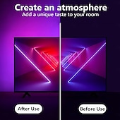 abordables Lampes encastrées led-Bande lumineuse LED pour téléviseur, rétroéclairage LED de 5 m, pour téléviseur de 45 à 75 pouces, synchronisation musicale avec fonction Bluetooth - Bande lumineuse RVB à changement de couleur pour