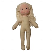 baratos Bonecas-Boneca Waldorf feita à mão para bebês meninas com conjuntos de roupas - boneca de pelúcia macia de 11,8 polegadas para crianças pequenas, presente de Natal ideal para crianças