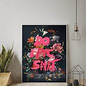 billiga Tryck-tryckmålning 1 st oramad kanvas väggkonst &#039;do epic shit&#039; poster estetisk heminredning idealisk present till vänner perfekt för vardagsrum sovrum kontor bar väggdekor perfekt för rumsinredning