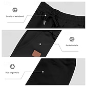 levne Neformální kraťasy-Pánské Kraťasy Chino šortky Letní šortky Plážové šortky Neformální šortky Šňůrky Elastický pas Bez vzoru Pohodlné Délka kolen Denní Venkovní Streetwear Módní Klasický styl Khaki Lehce elastické