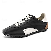 billiga Herrsneakers-Herr retro gula och bruna sneakers med ventilerande ovandel och halkfri sula, sportinspirerade vardagsskor för pendling, resor och vardagsbruk