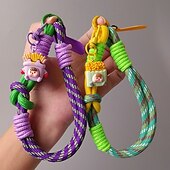 cheap Phone Lanyards &amp; Wrist Straps-Phone Case For Lanyards Universal with Wrist Strap Cartoon Color Gradient Geometric Pattern Polyester