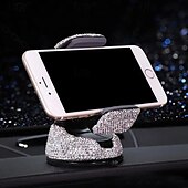 abordables Service de Véhicule-Support de téléphone réglable pour voiture, support de ventilation bling, ventouse multifonction, support rotatif pour tableau de bord, support de téléphone portable pour la navigation dans