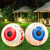levne Halloween venku-1 ks halloween 40/60cm nafukovací vzduchový model rgb oční dekorační lampa vnitřní a venkovní nádvoří zahradní párty hororová a podivná atmosféra dekorační světla