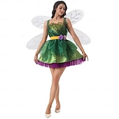 cheap Women&#039;s Costumes-Peter Pan Fairy Tale Elf Tinker Bell Dress Cosplay Costume Tutu Storybook Characters Cosplay Movie Cosplay for Women&#039;s Adults&#039; Halloween Carnival World Book Day Performance Educational Dress Up
