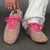 abordables Baskets-Baskets décontractées à lacets en daim vert pour hommes avec tige texturée et semelle souple, style urbain rétro pour un usage quotidien, des promenades le week-end et des sorties urbaines