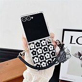 economico Cover Samsung-telefono Custodia Per Samsung Galaxy Z Flip 7 Z Flip 6 Z Flip 5 Z Flip 4 Copertura Posteriore Resistente agli urti Cuore Farfalla Fiore Floreale PC