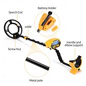 cheap Outdoor Activity-MD930 Waterproof Portable Metal Detector, High-sensitivity Underground Treasure Metal Detector with LCD