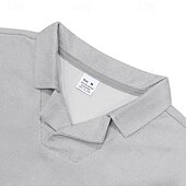 cheap Men&#039;s Classic Polo-Men&#039;s Golf Shirt Golf Polos Shirts Work Casual Lapel Short Sleeve Basic Modern Plain Jacquard Summer Regular Fit Black White Red Royal Blue Khaki Light Grey Golf Shirt