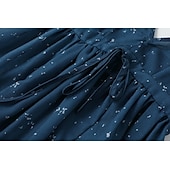 economico Abiti boho-Per donna Abito Midi Abito Boho Abito occidentale Moda Classico Moderno Vacanza Quotidiano Uscire Vestibilità regolare Semplice Senza Maniche Scollo a V Blu scuro Estate
