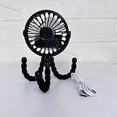 preiswerte Ventilator-Kinderwagenventilator, Handventilator, wiederaufladbar, USB, blattlos, kleine Klappventilatoren, Mini-Ventilator, leiser Tischventilator für den Außenbereich, Nackenventilator