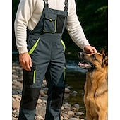 cheap Bottoms-Men&#039;s Outdoor Bibs Fishing Bibs Outdoor Regular Fit Waterproof Windproof Bottoms Pocket Black Green Camping / Hiking Running S M L XL XXL