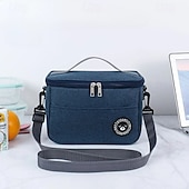 cheap Luggage &amp; Travel Storage-Lunch Bag for Women and Men for Back to School Office Picnic Hiking Beach New Insulated Tote Portable Bento Bag for Work Fresh Keeping Food Container Lunch Box Bag