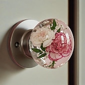 abordables Sculptures-Poignée de porte décorative unique en résine incrustée, design artistique, poignée d&#039;armoire artistique faite à la main pour portes intérieures, tiroirs, placards, décoration intérieure