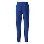 preiswerte Gerade Bein-Herren Jogginghose Hose Faltenhose Waffelhose Tasche Elastischer Bund Kordelzug Einfach Komfort Sport im Freien Täglich Mode Lässig Schwarz Weiß Mikroelastisch
